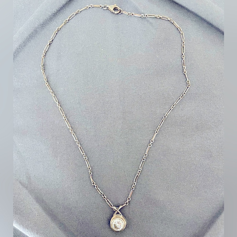 Silpada clear gemstone necklace